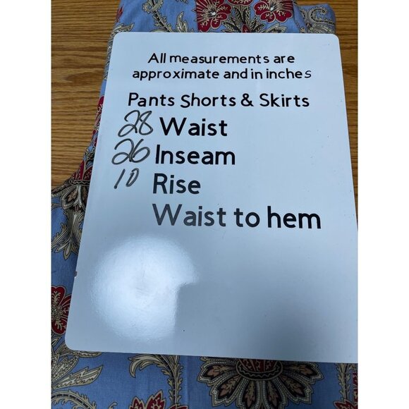 Talbots Floral Paisley Princess Waist 'Stretch' Ankle Pants Size 6 - Picture 8 of 8